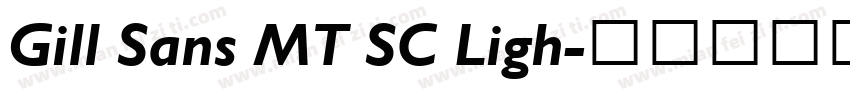 Gill Sans MT SC Ligh字体转换